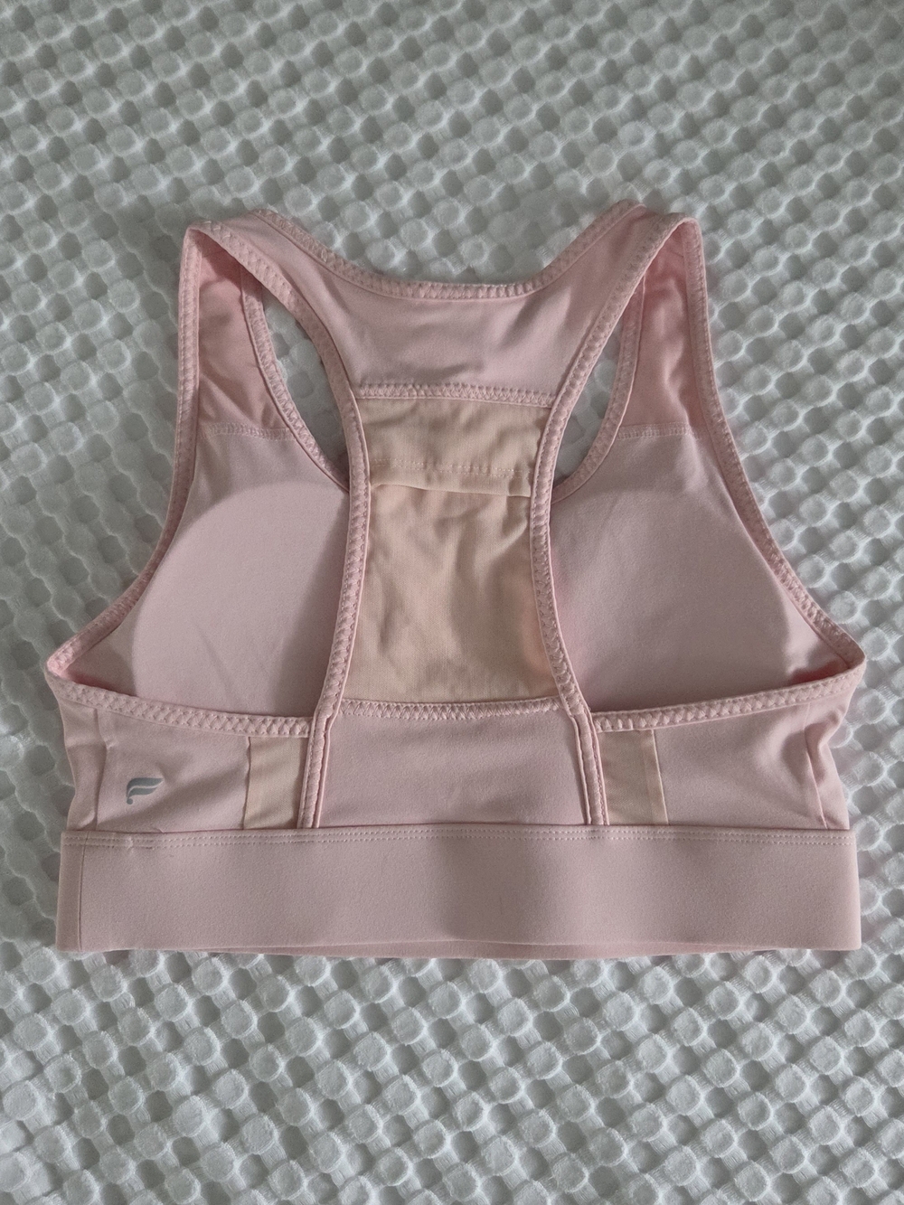 Fabletics Light Pink Racerback Sports Bra - Picture 3 of 4